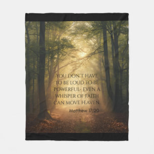 Matthew 17:20 fleecedecke
