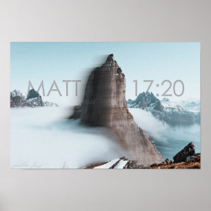 Matthew 17:20   Motion Mountain Poster
