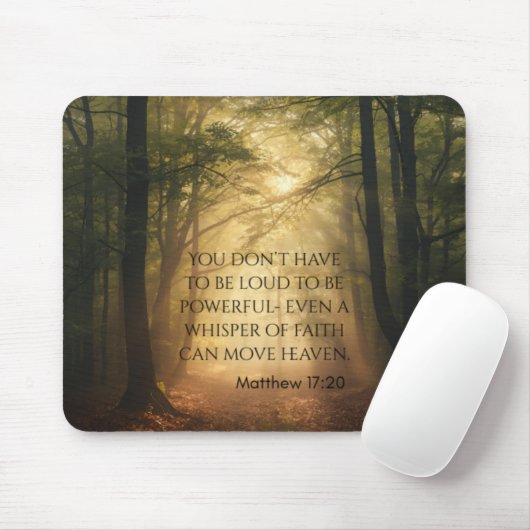 Matthew 17:20 mousepad (Mit Mouse)