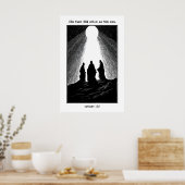 Matthew 17 2 Transfiguration Art Print His Face Poster (Küche)