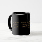 Matthew 18:11 KJV Bible Scripture Zwei-Tone-Tasse Tasse (Vorderseite Links)