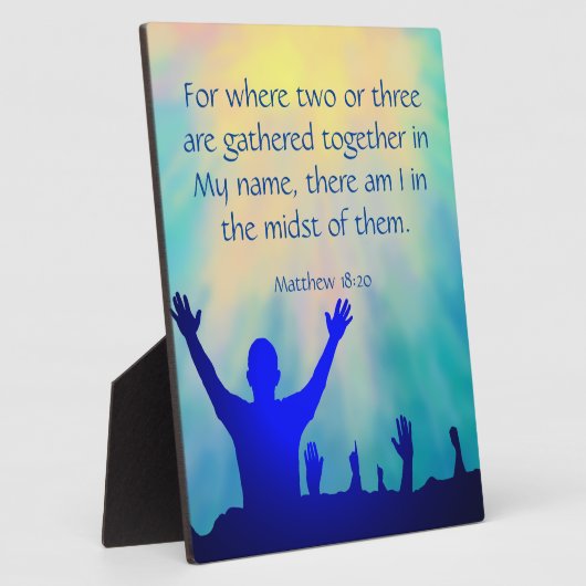 Matthew 18:20 fotoplatte (Seite)