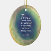 Matthew-18:20 Keramikornament (Rechts)