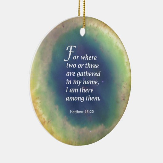 Matthew-18:20 Keramikornament (Rechts)