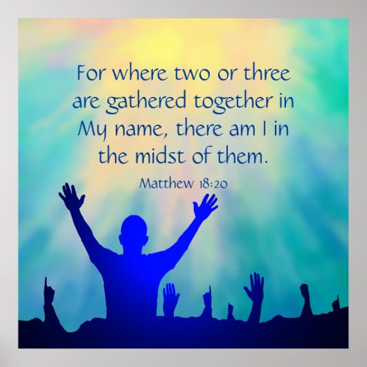 Matthew 18:20 poster (Vorne)