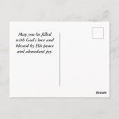 Matthew 18:20 Zwei oder Drei in meinem Namen Postkarte (Rückseite)