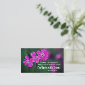 Matthew 18:20 Zwei oder Drei in meinem Namen Visitenkarte (Stehend Vorderseite)