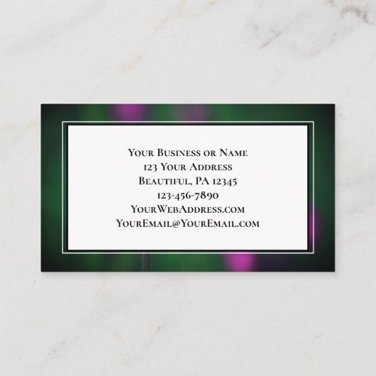 Matthew 18:20 Zwei oder Drei in meinem Namen Visitenkarte (Rückseite)