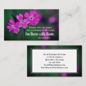 Matthew 18:20 Zwei oder Drei in meinem Namen Visitenkarte (Vorne/Hinten)