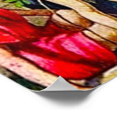 Matthew 19:13-15 Kleine Kinder kommen zu Jesus Poster (Ecke)