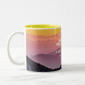 Matthew 19:26 Christliches Geschenk für die Bibelv Zweifarbige Tasse (Links)