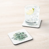 Matthew 19:26 Mit Gott alles Mögliche Leaf Getränkeuntersetzer (Rechte Seite)