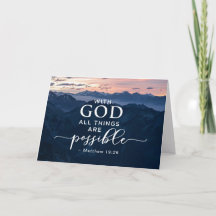 Matthew 19:26 Mit Gott ist alles möglich
