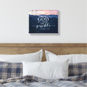 Matthew 19:26 Mit Gott ist alles möglich Leinwanddruck (Insitu (Schlafzimmer))