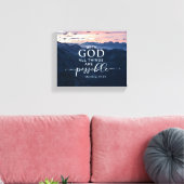 Matthew 19:26 Mit Gott ist alles möglich Leinwanddruck (Insitu (Wohnzimmer))
