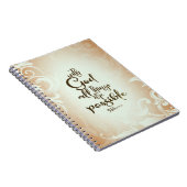 Matthew 19:26 Mit Gott ist alles möglich Notizblock (Rechte Seite)