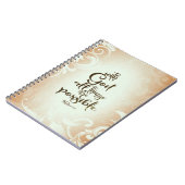 Matthew 19:26 Mit Gott ist alles möglich Notizblock (Linke Seite)