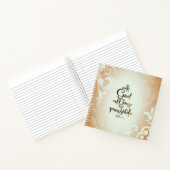 Matthew 19:26 Mit Gott ist alles möglich Notizblock (Innenseite)