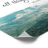 Matthew 19:26 Mit Gott ist alles möglich Poster (Ecke)