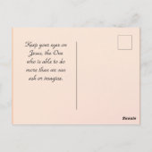 Matthew 19:26 Mit Gott ist alles möglich Postkarte (Rückseite)