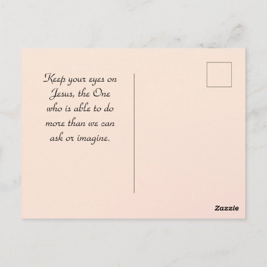 Matthew 19:26 Mit Gott ist alles möglich Postkarte (Rückseite)