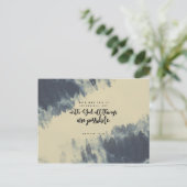 Matthew 19:26 - Mit Gott ist alles möglich Postkarte (Stehend Vorderseite)