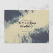 Matthew 19:26 - Mit Gott ist alles möglich Postkarte (Vorderseite)