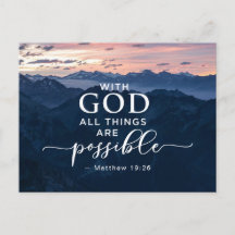Matthew 19:26 Mit Gott ist alles möglich