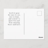 Matthew 19:26 Mit Gott ist alles möglich Postkarte (Rückseite)