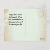 Matthew 19:26 Mit Gott ist alles möglich Postkarte (Rückseite)