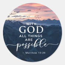 Matthew 19:26 Mit Gott ist alles möglich
