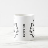 Matthew 19:26 Mit Gott sind alle Dinge möglich Kaffeetasse (Mittel)