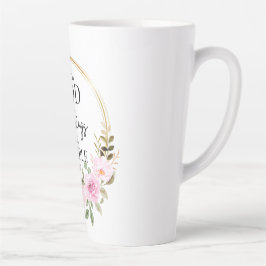 Matthew 19:26 Möglich mit Gott Pink Floral Milchtasse