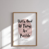 Matthew 19:26 Poster