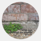 Matthew 19:26 runder aufkleber (Vorderseite)