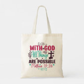 Matthew 19:26 Tasche der Schrift (Rückseite)