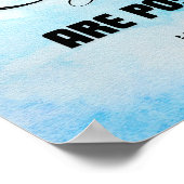 Matthew 19:26 Typografie-Design Poster (Ecke)