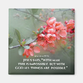 Matthew 19:26 With GOD All Things are are Möglichk Magnet (Vorne)