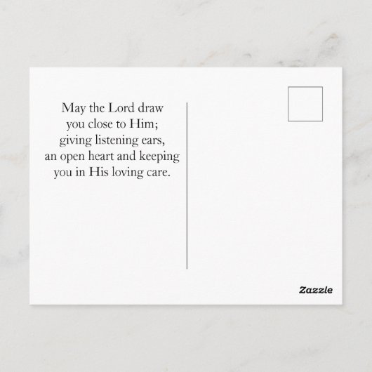 Matthew 19:26 With GOD All Things are are Möglichk Postkarte (Rückseite)