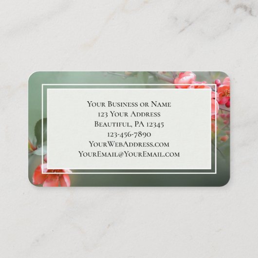 Matthew 19:26 With GOD All Things are are Möglichk Visitenkarte (Rückseite)