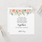 Matthew 19:6, Heiratsbibliotheken Karte (Vorderseite/Rückseite Beispiel)