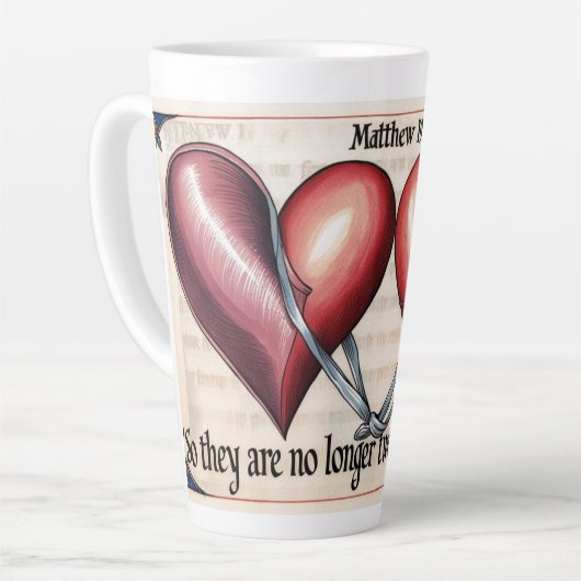 Matthew 19:6 milchtasse (Linke Ecke)