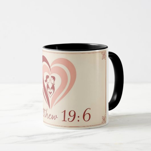 Matthew 19:6 Tasse (VorderseiteRechts)