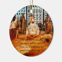 Matthew-1:21 Geburt Christis-Szene Verzierung
