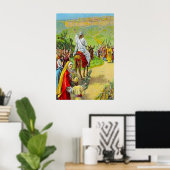 Matthew 21:1-11 Jesus wird als King Poster begrüßt (Heimbüro)