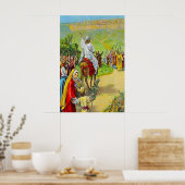 Matthew 21:1-11 Jesus wird als King Poster begrüßt (Küche)