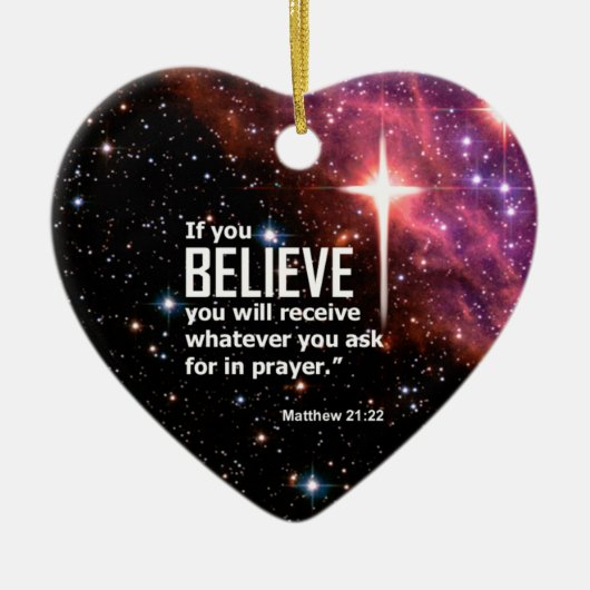 Matthew-21:22 Keramikornament (Vorne)