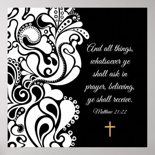 Matthew 21:22 poster (Vorne)
