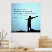 Matthew 22:37 poster (Küche)