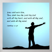 Matthew 22:37 poster (Vorne)